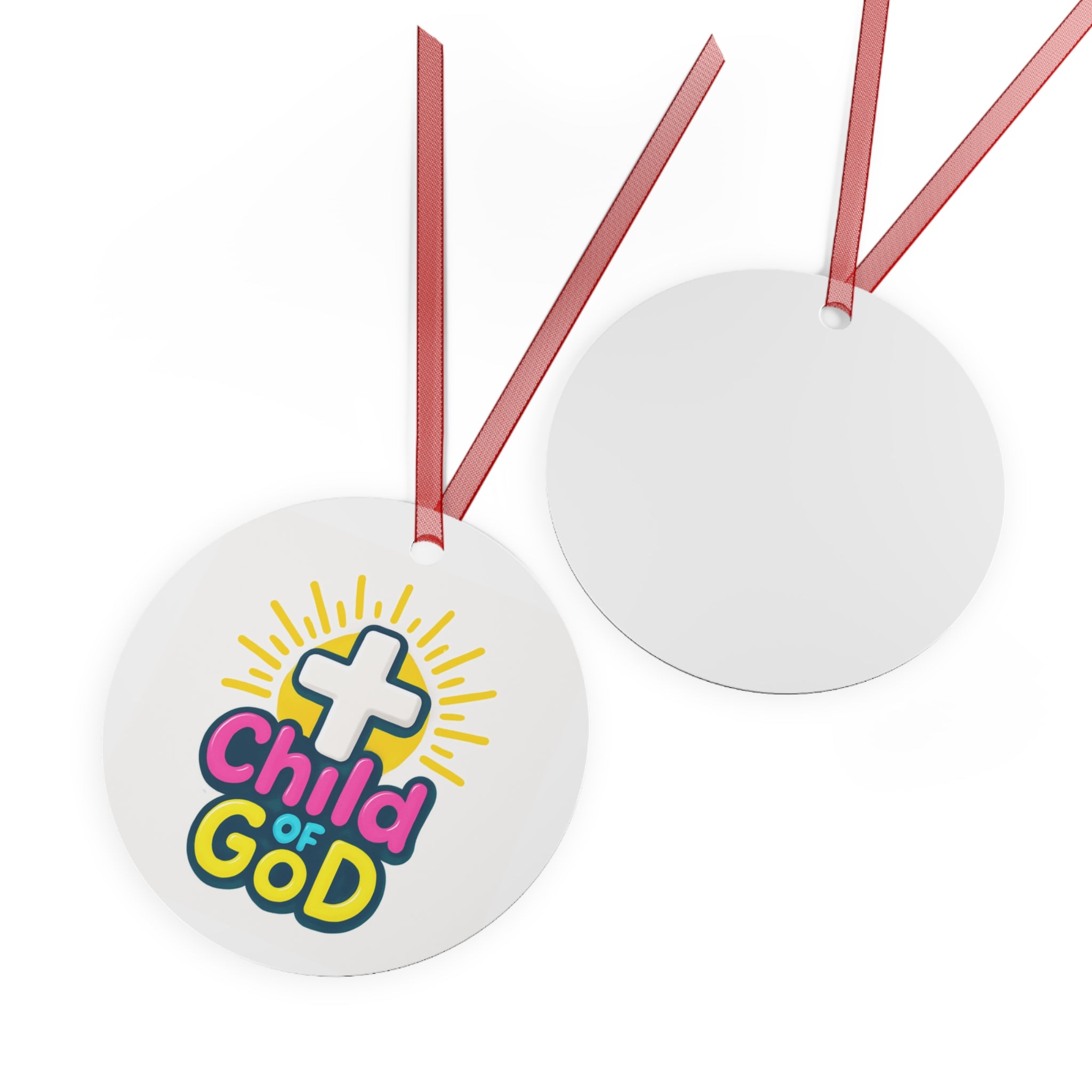 Child of God Metal Ornament - Inspirational Holiday Decoration