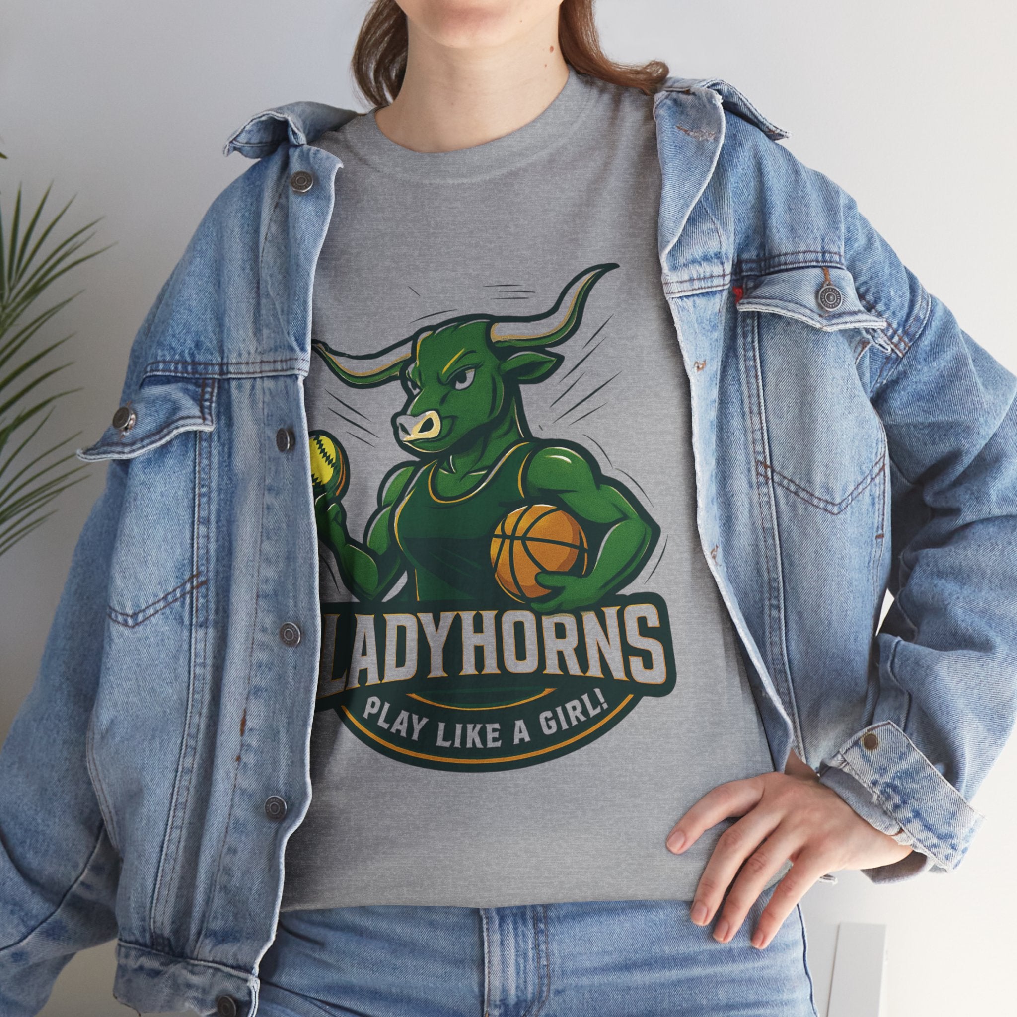 Empowering Harper Ladyhorns Tee - Play Like a Girl!