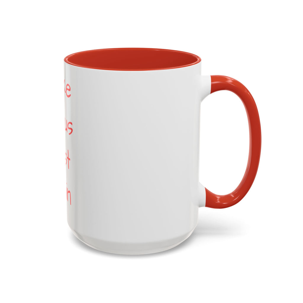 Inspirational Accent Coffee Mug - "Make Jesus First Again" - Perfect for Morning Motivation