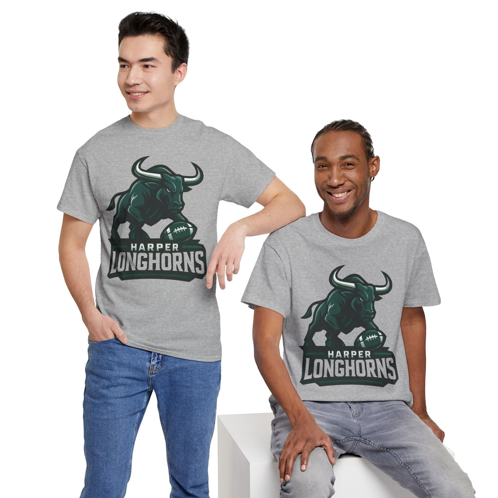 Harper Longhorns Football Tee — Bold Longhorn Graphic