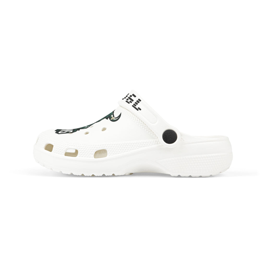 Little Kids' Longhorns Graphic Foam Clogs — White EVA Slip-On with Team Mascot