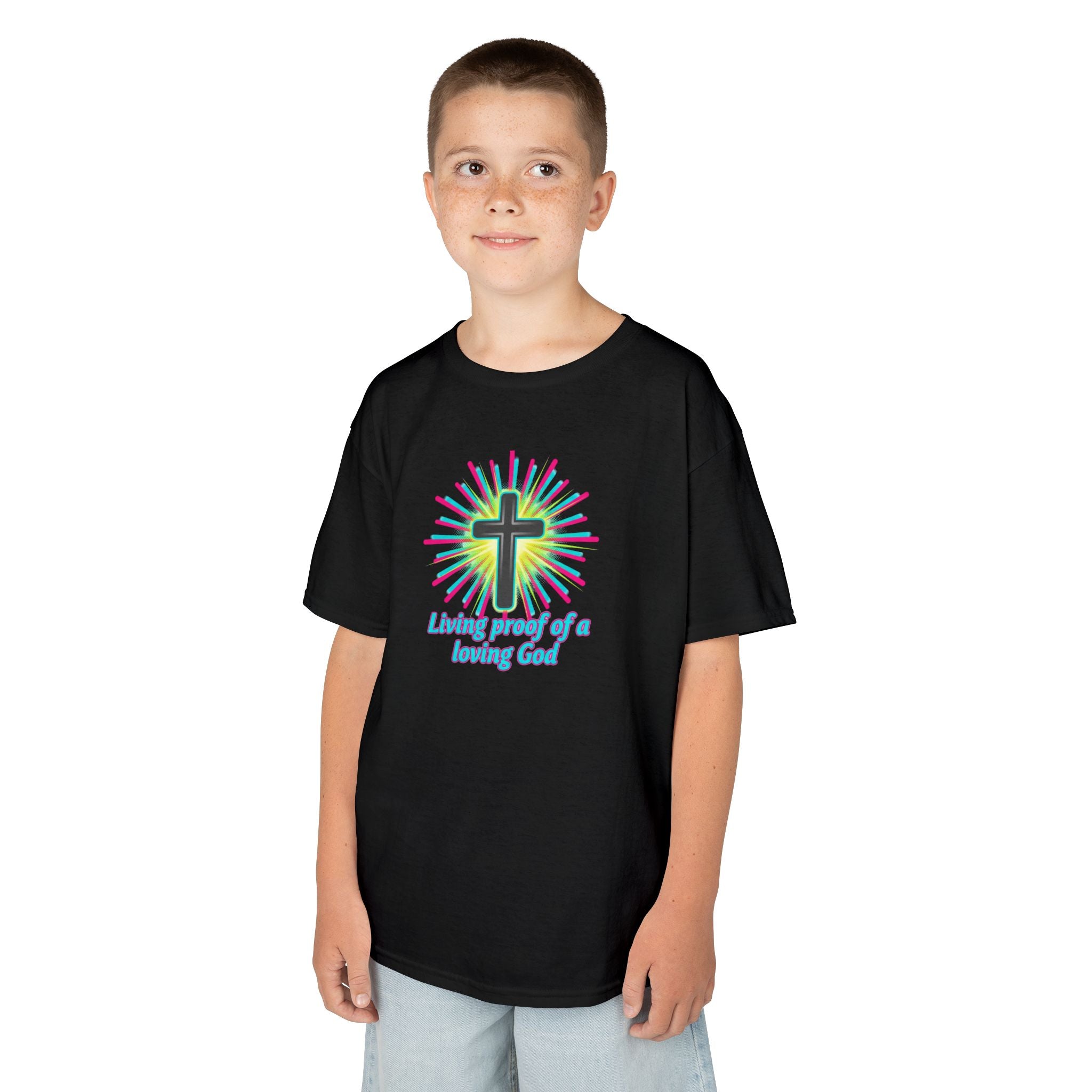 Kids T-Shirt — "Living Proof of a Loving God"