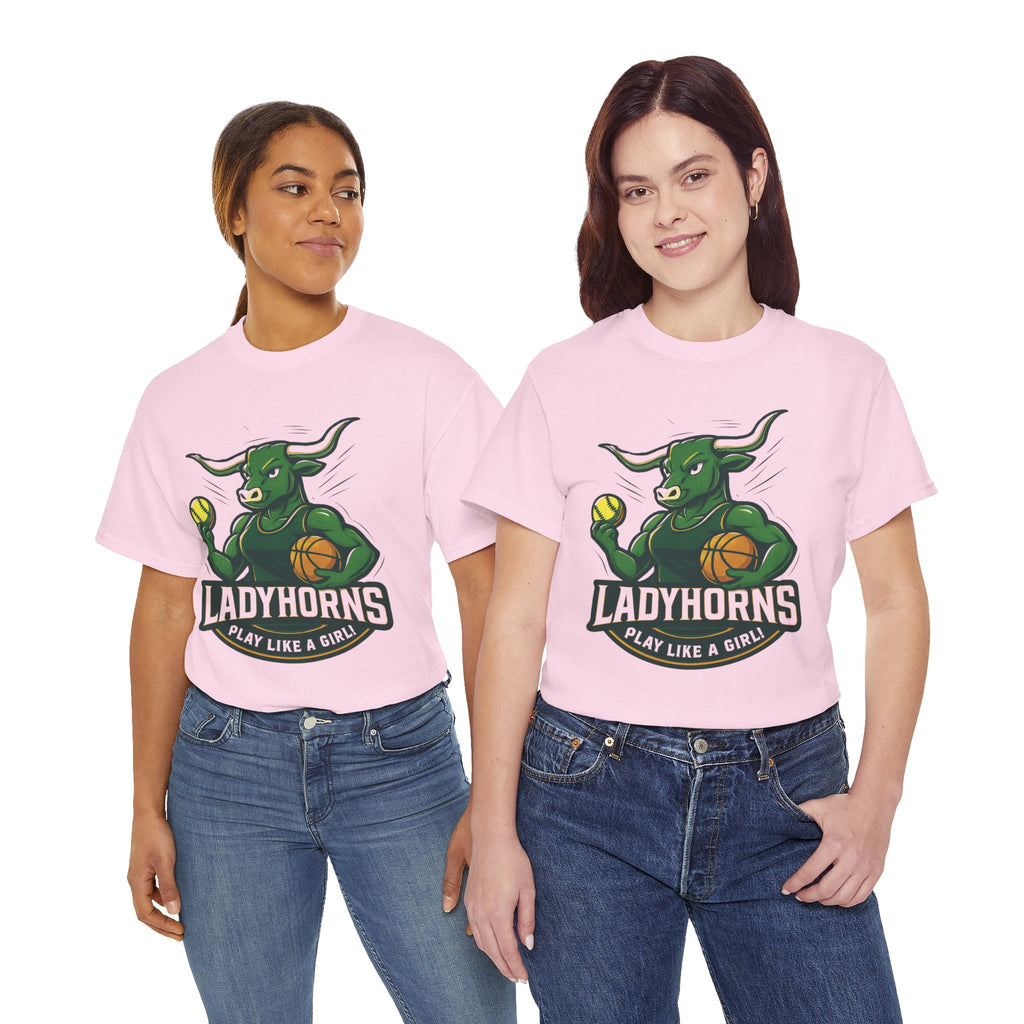 Empowering Harper Ladyhorns Tee - Play Like a Girl!