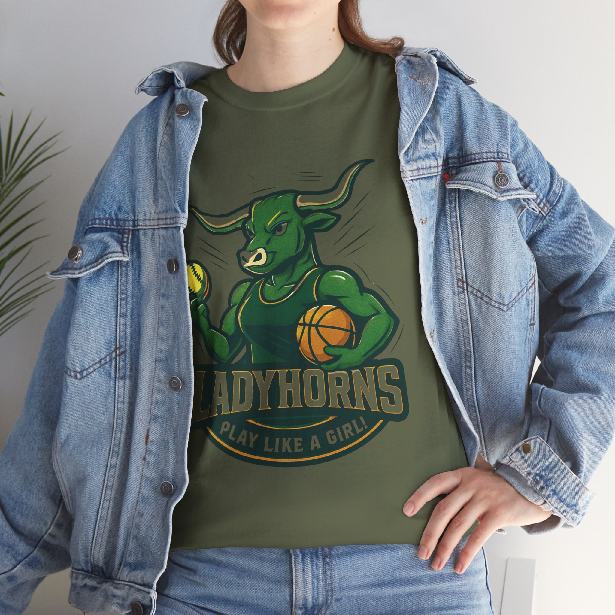 Empowering Harper Ladyhorns Tee - Play Like a Girl!