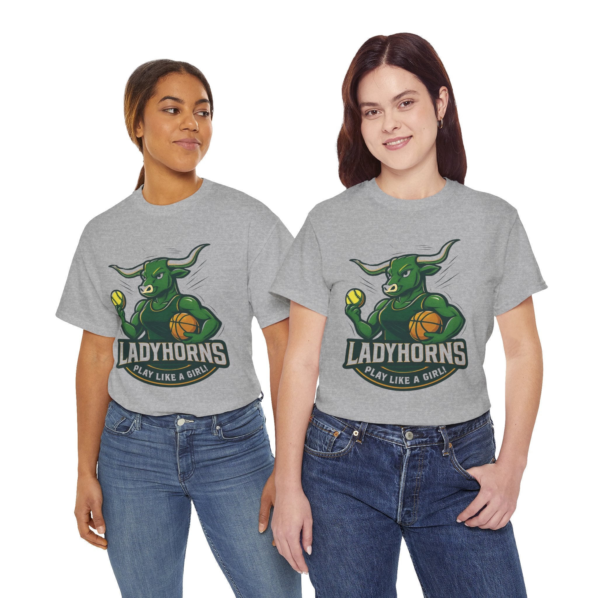 Empowering Harper Ladyhorns Tee - Play Like a Girl!