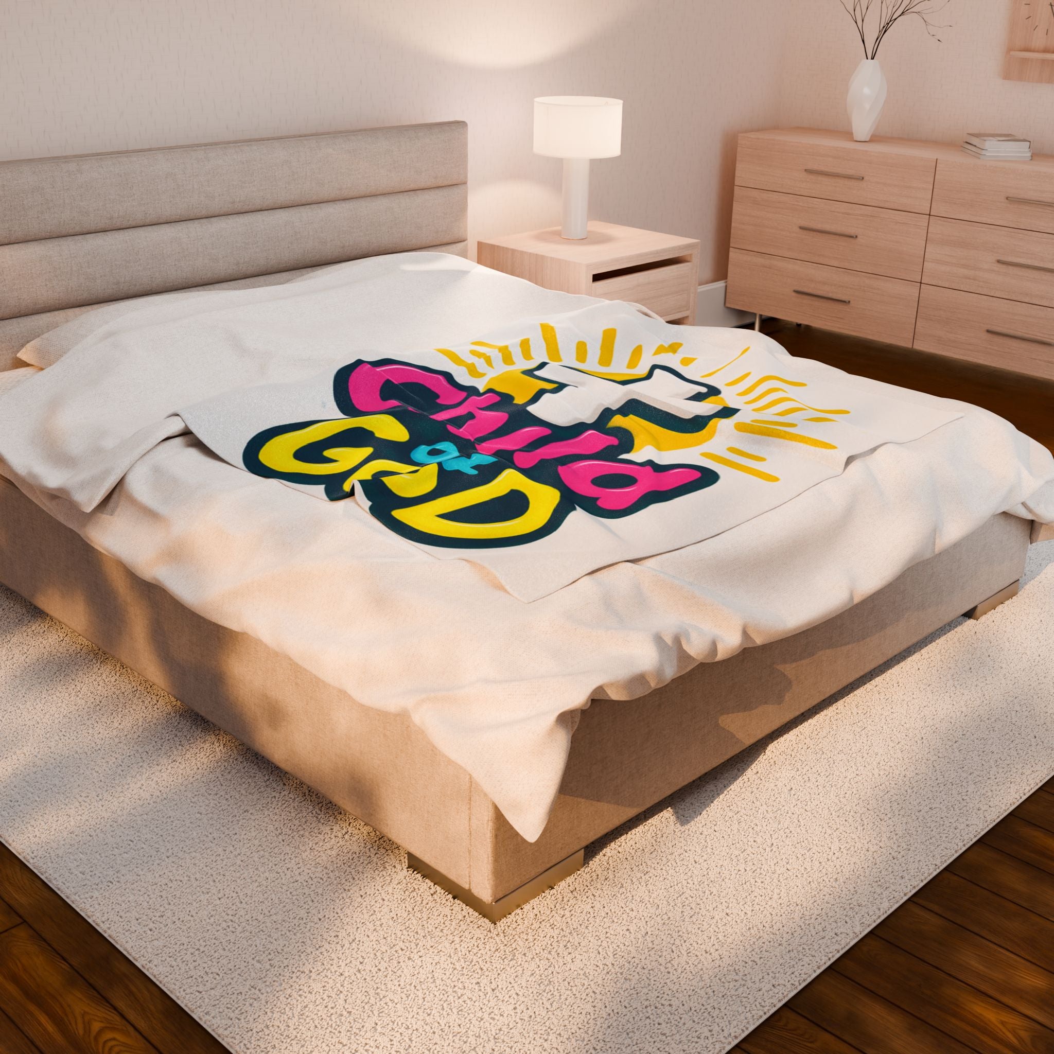Child of God Velveteen Plush Blanket