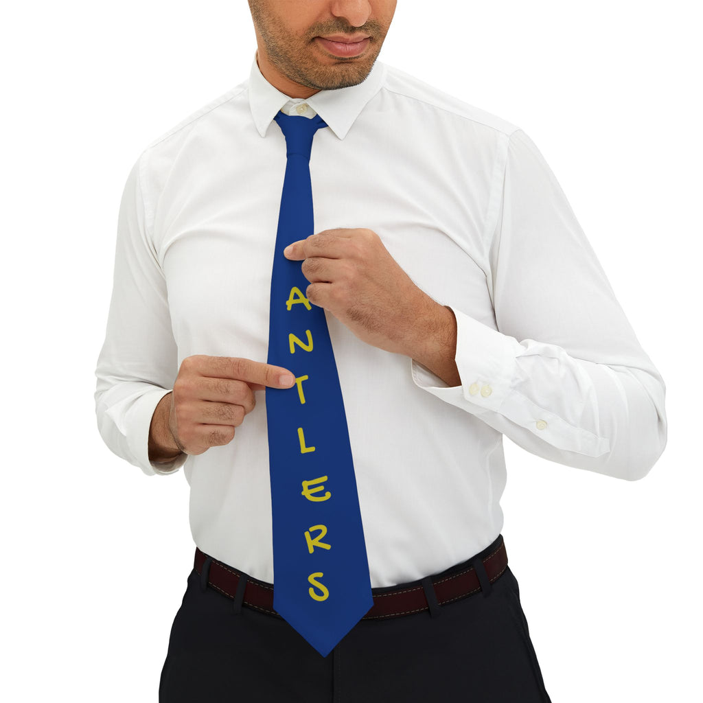 Tivy Antlers Blue Novelty NecktiE