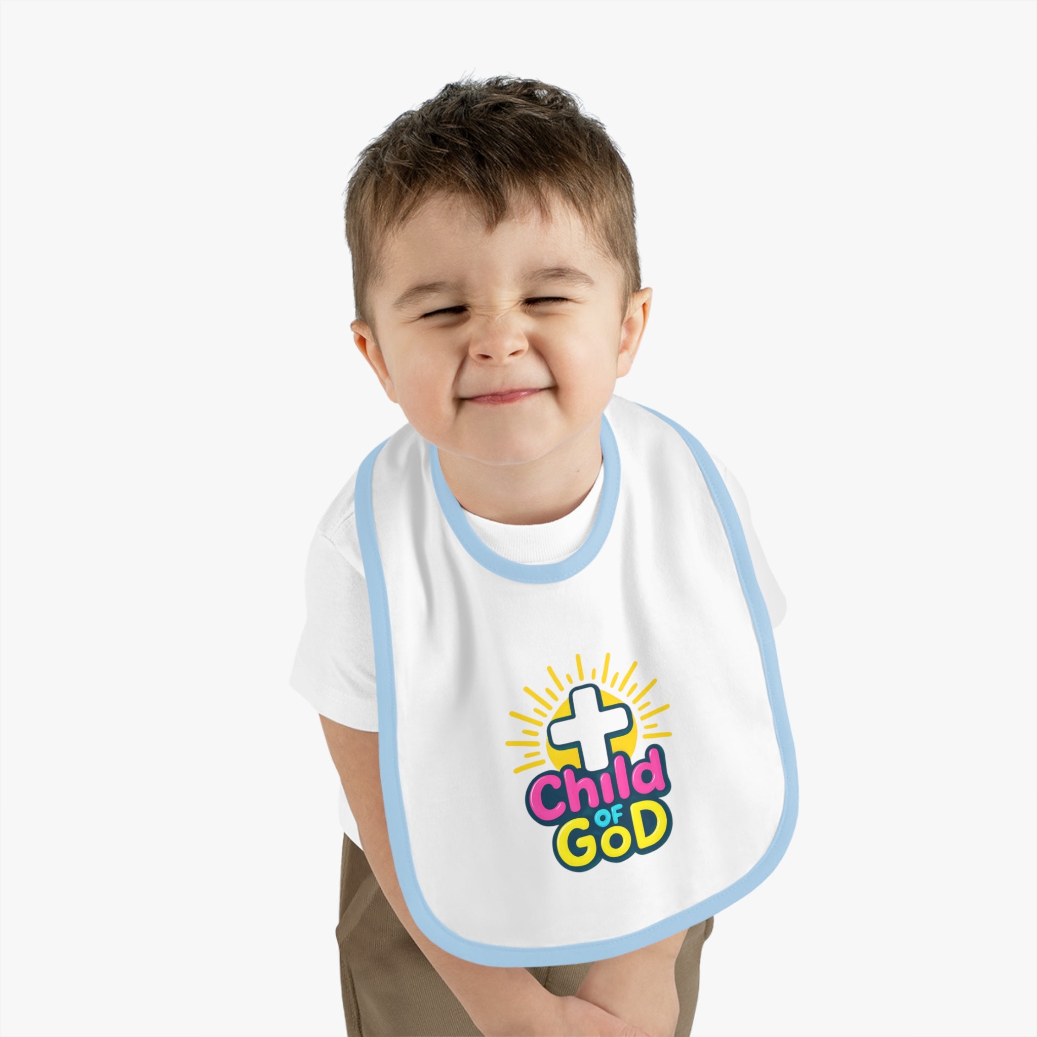 Baby Bib - "Child of God" Religious Christening Baptism Gift