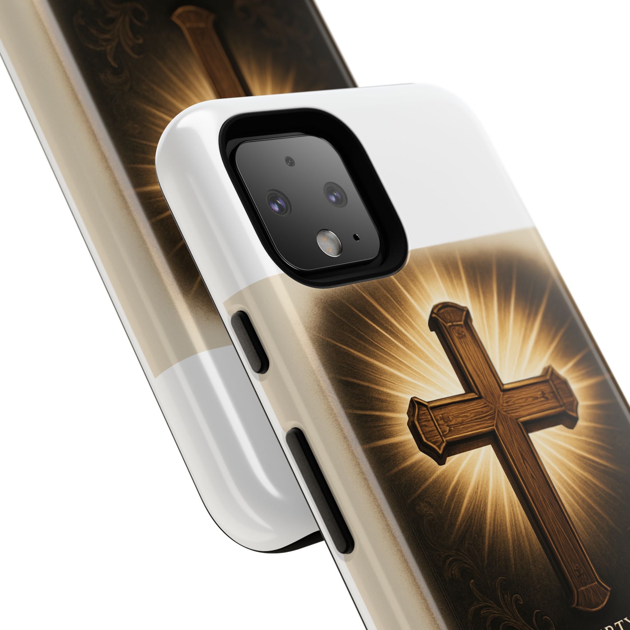 Christian Cross Phone Case — "Property of The Father, The Son & The Holy Spirit"