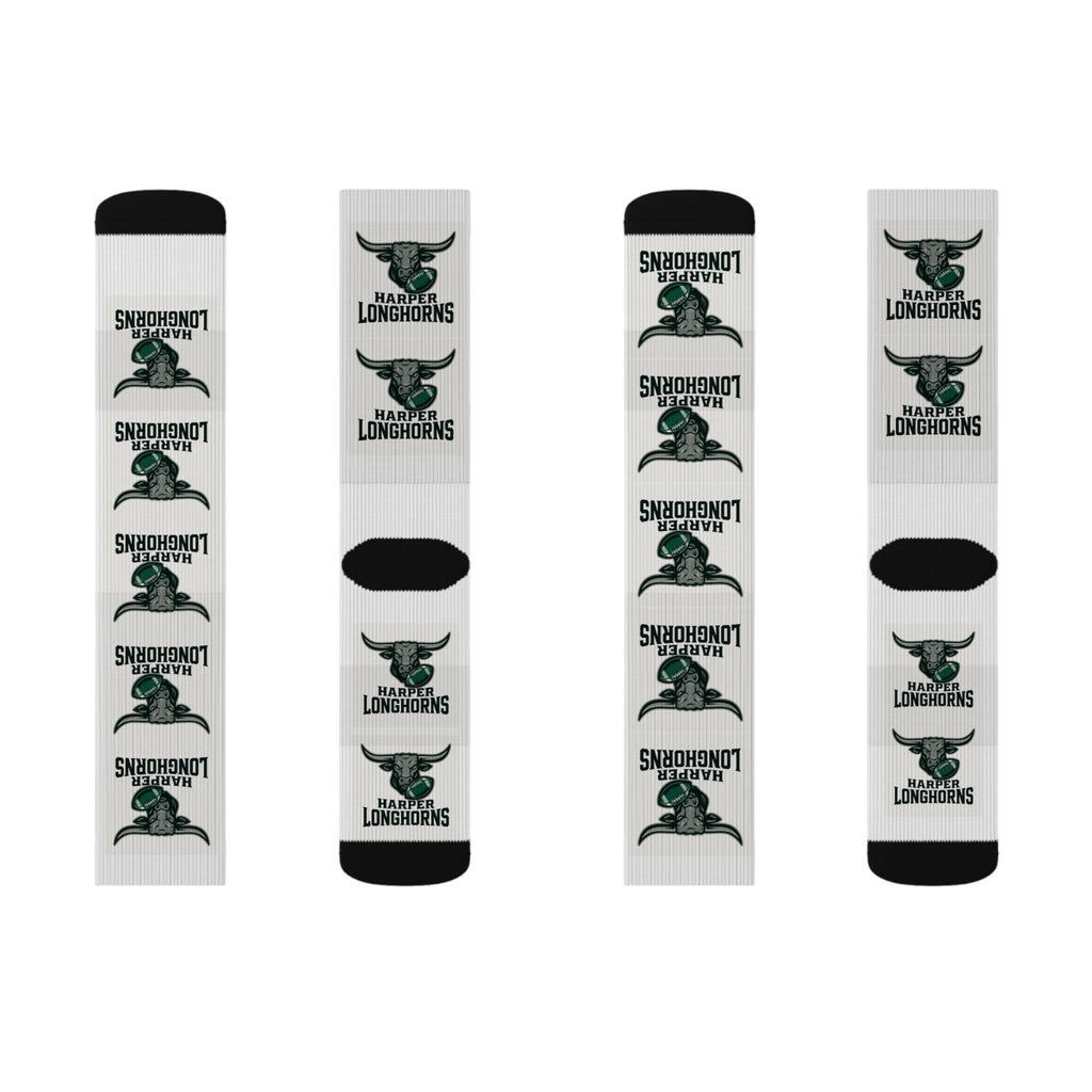 Custom Sublimation Socks for Longhorns Fans