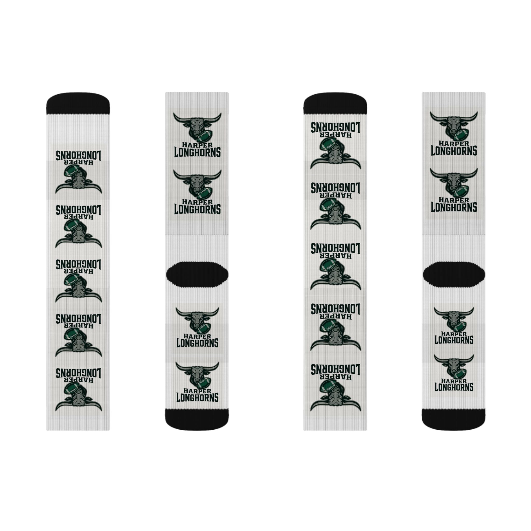 Custom Sublimation Socks for Longhorns Fans