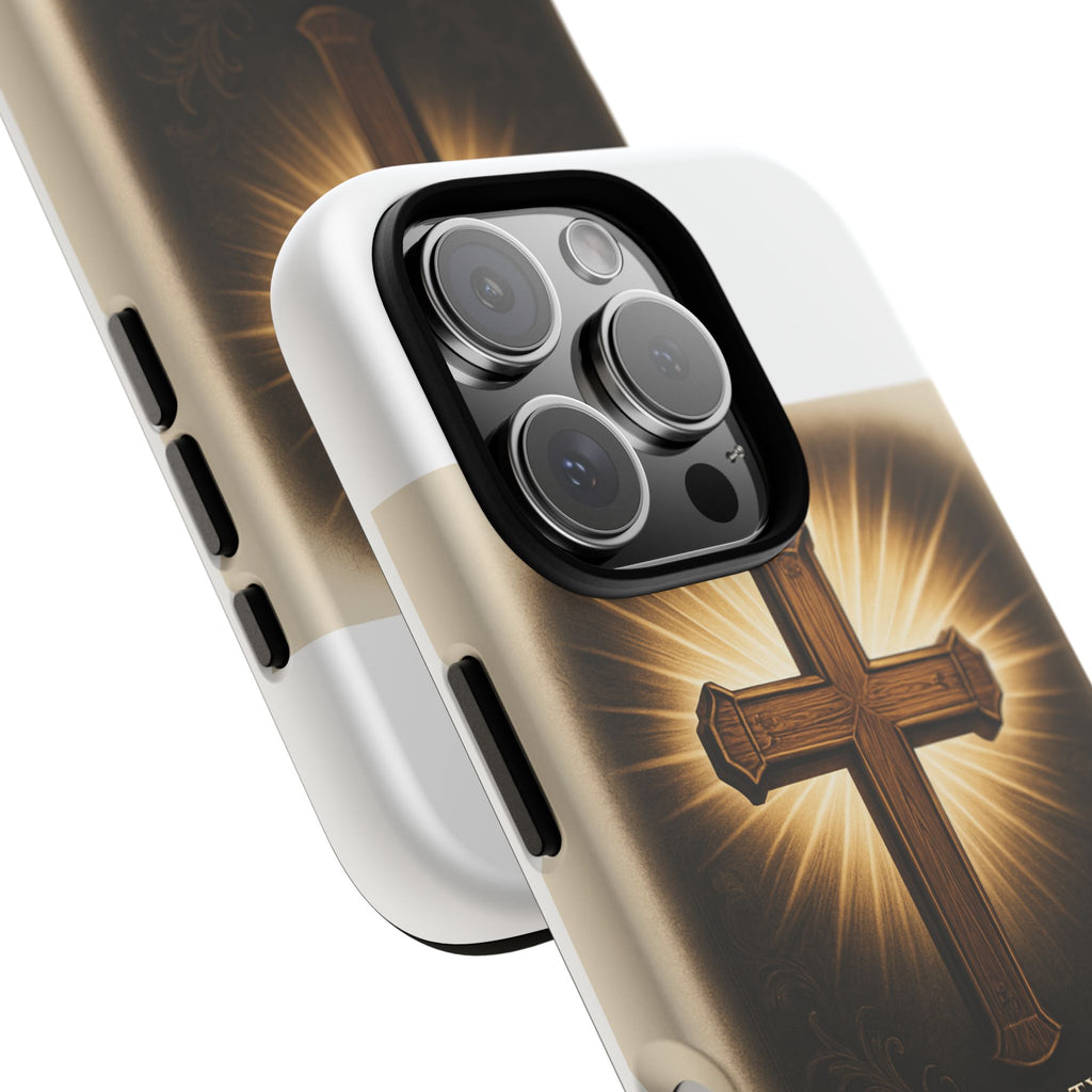 Christian Cross Phone Case — "Property of The Father, The Son & The Holy Spirit"