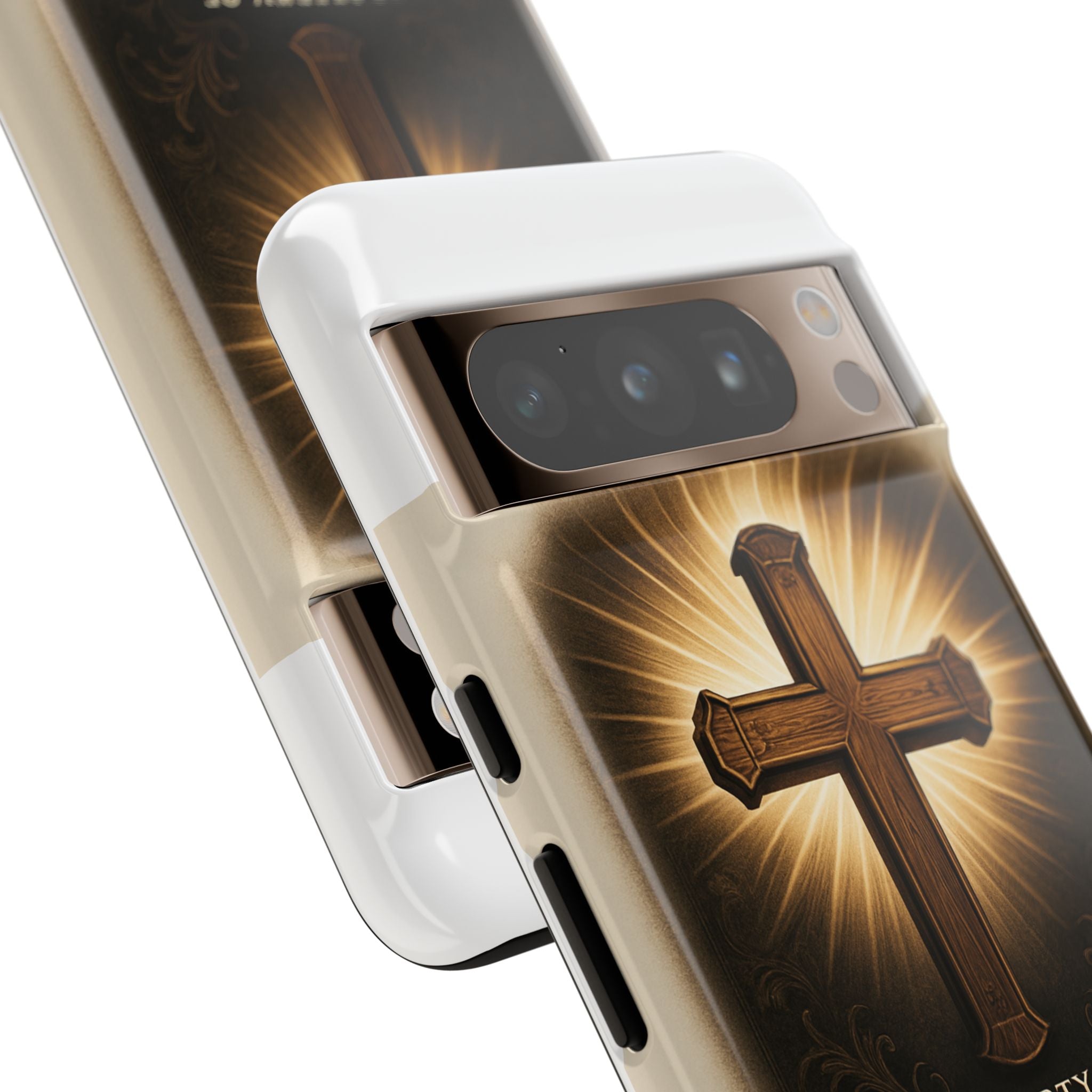 Christian Cross Phone Case — "Property of The Father, The Son & The Holy Spirit"