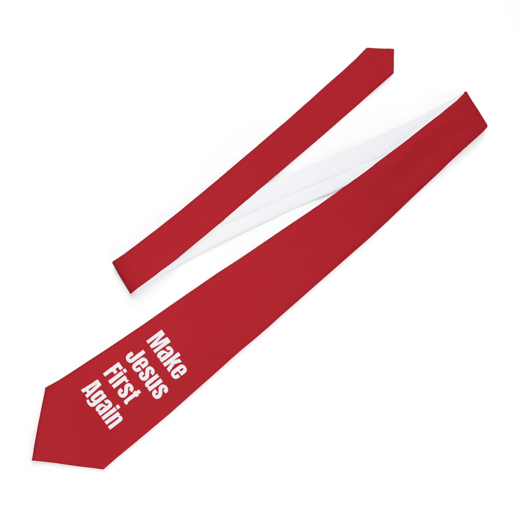 Red “Make Jesus First Again” Tie