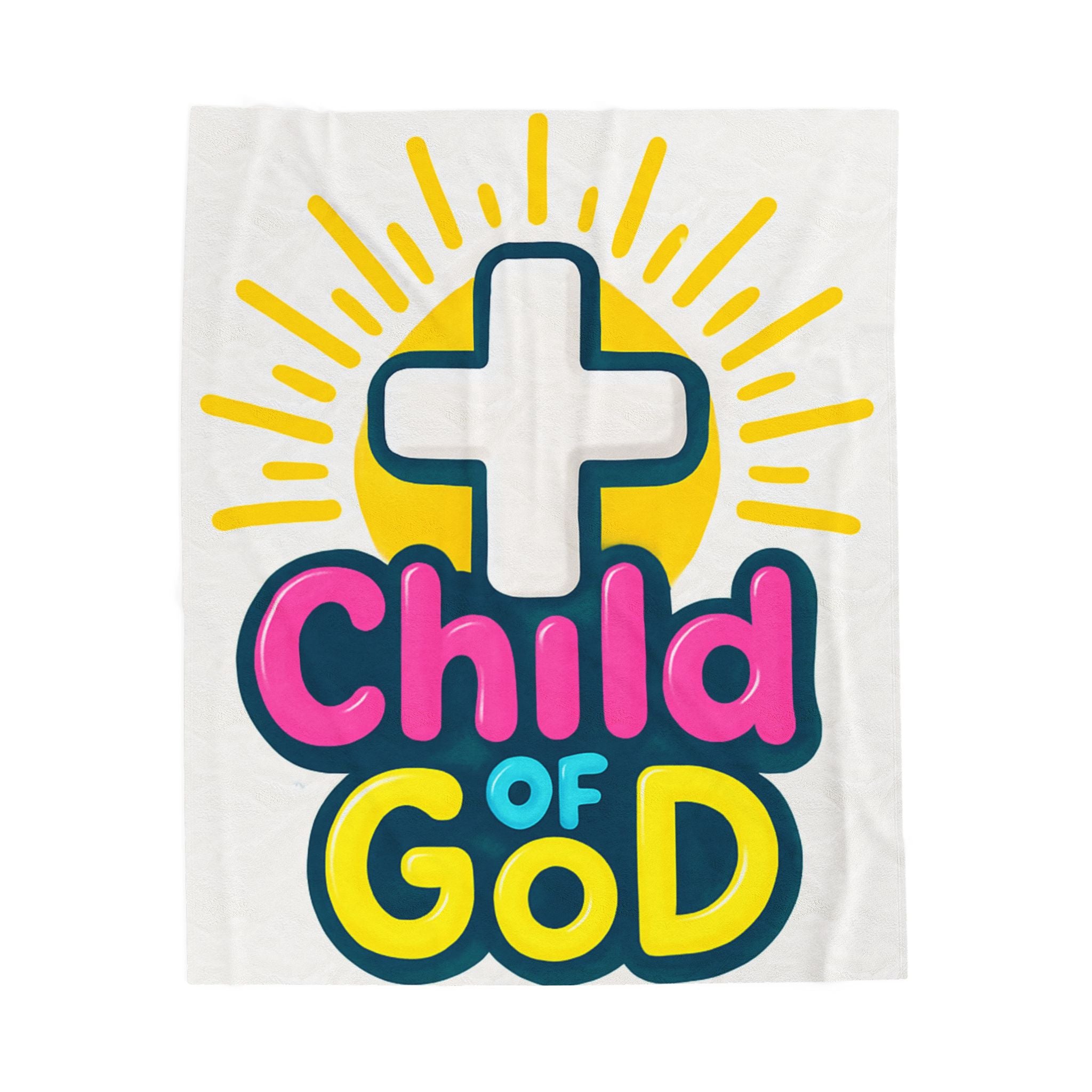 Child of God Velveteen Plush Blanket