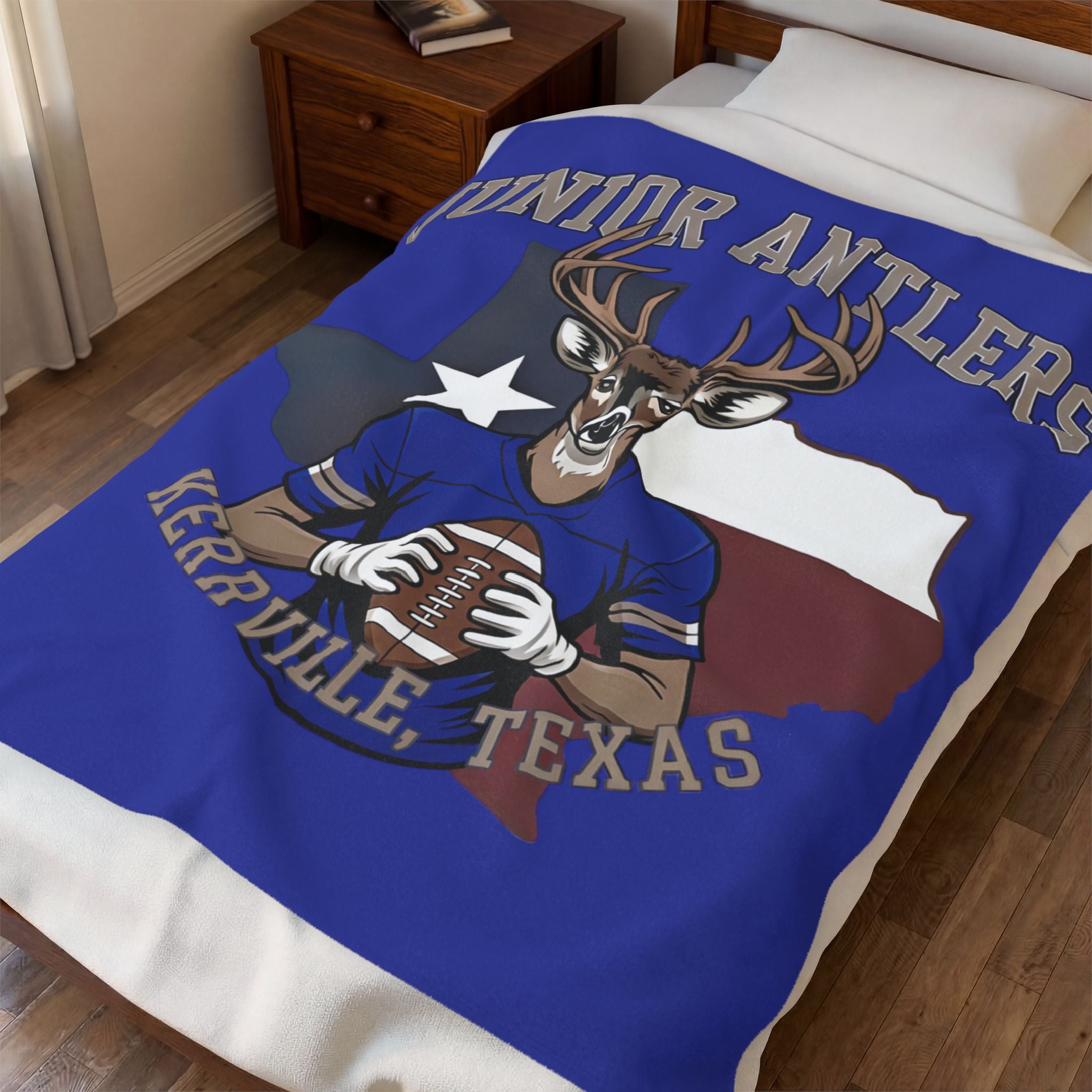 Junior Antlers Football Throw Blanket