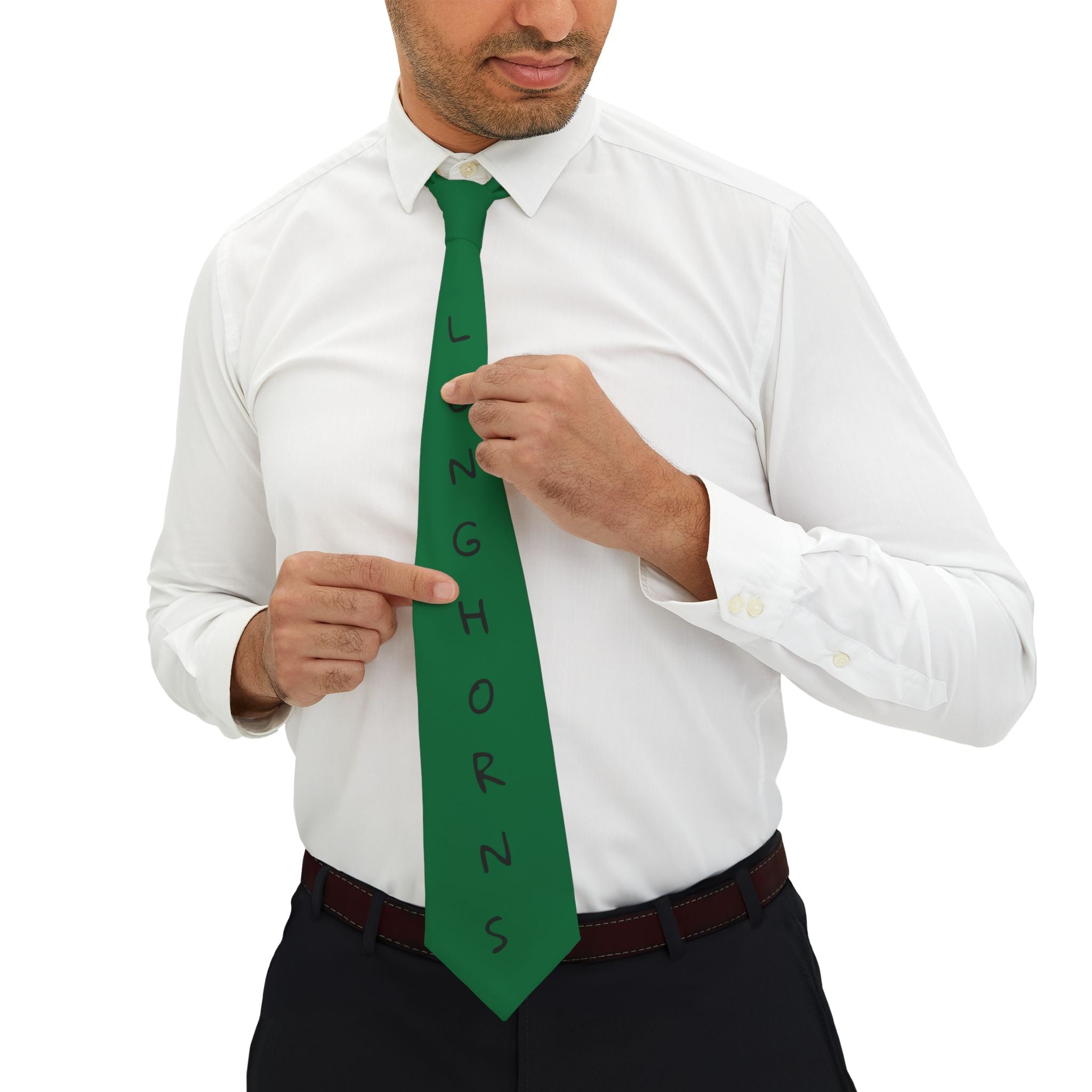 Harper 'Longhorns' Necktie — School Spirit Tie for Fans & Graduations