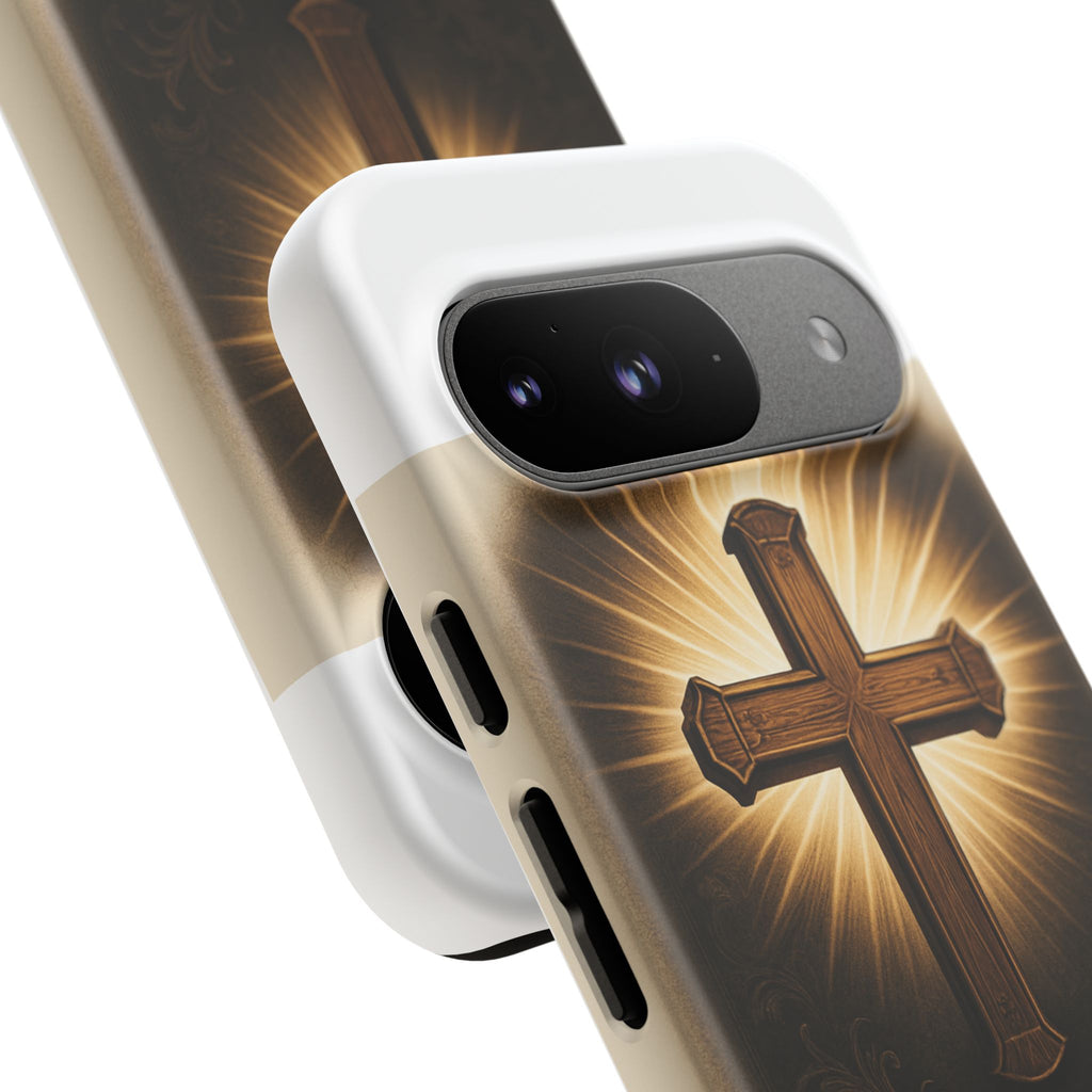 Christian Cross Phone Case — "Property of The Father, The Son & The Holy Spirit"