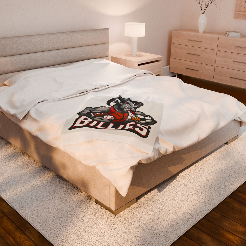 Fredericksburg Billies Sports Mascot Velveteen Plush Blanket