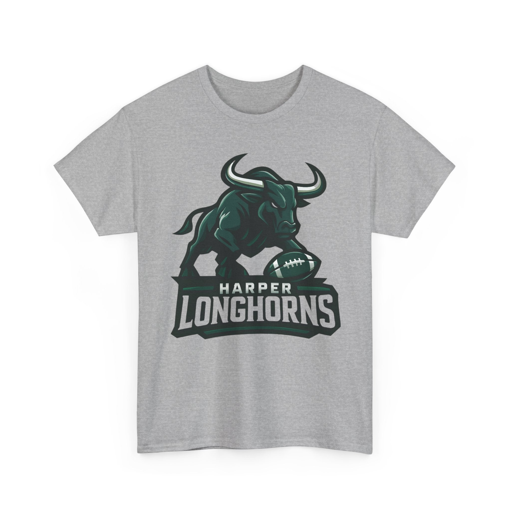 Harper Longhorns Football Tee — Bold Longhorn Graphic