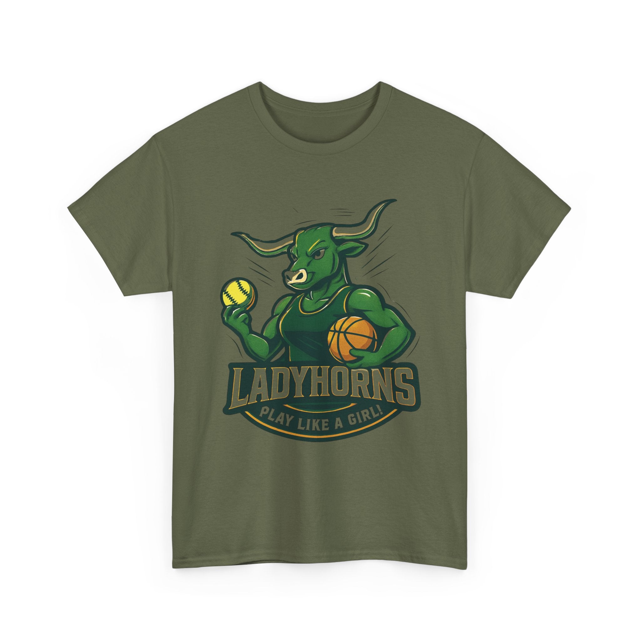 Empowering Harper Ladyhorns Tee - Play Like a Girl!