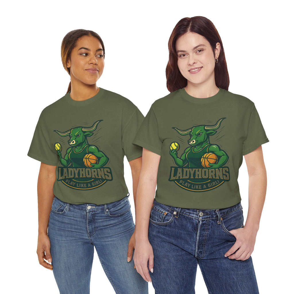 Empowering Harper Ladyhorns Tee - Play Like a Girl!