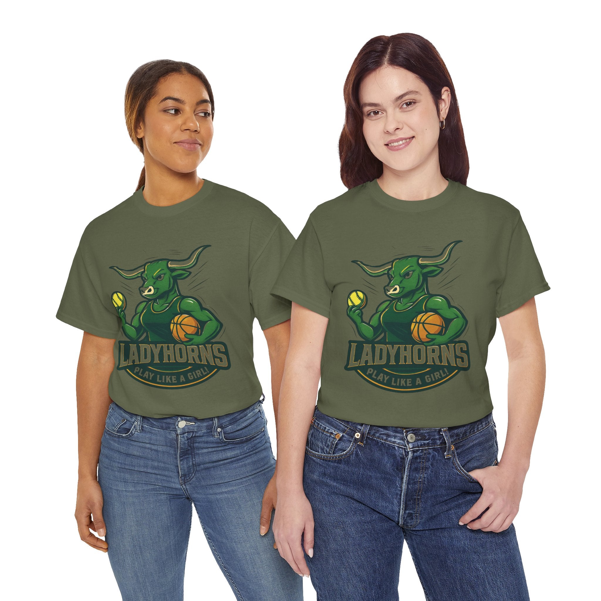 Empowering Harper Ladyhorns Tee - Play Like a Girl!