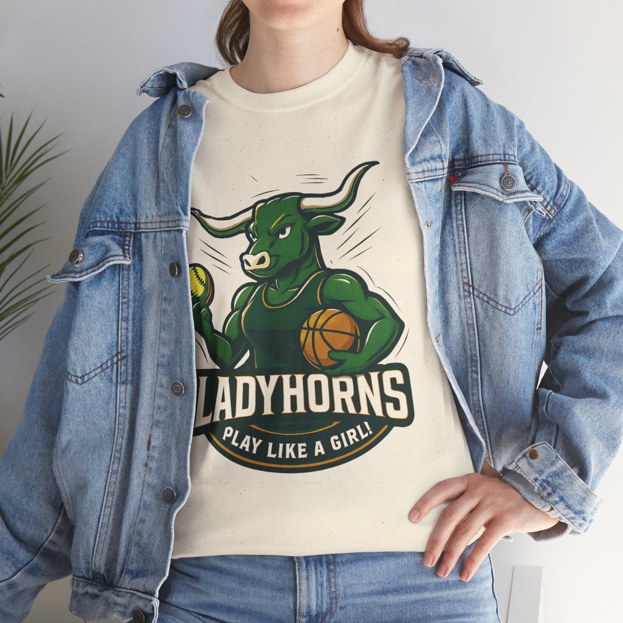 Empowering Harper Ladyhorns Tee - Play Like a Girl!