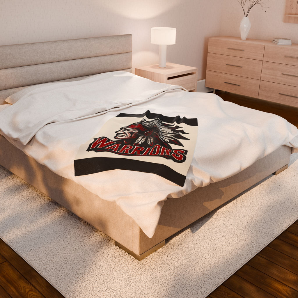 Ingram Warriors Velveteen Plush Blanket