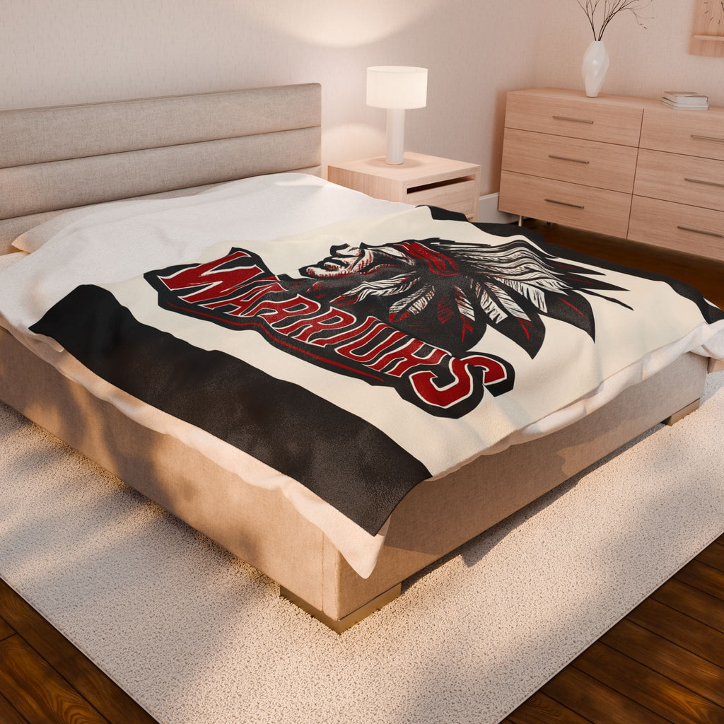 Ingram Warriors Velveteen Plush Blanket