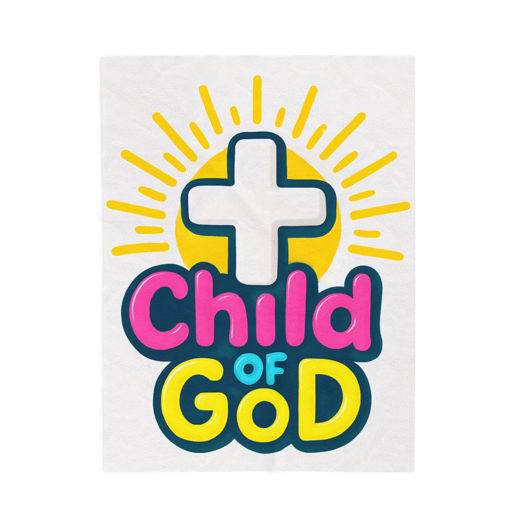 Child of God Velveteen Plush Blanket