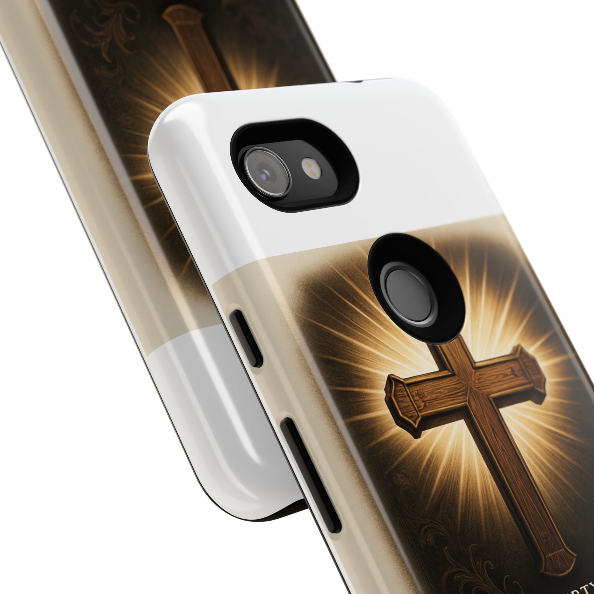 Christian Cross Phone Case — "Property of The Father, The Son & The Holy Spirit"
