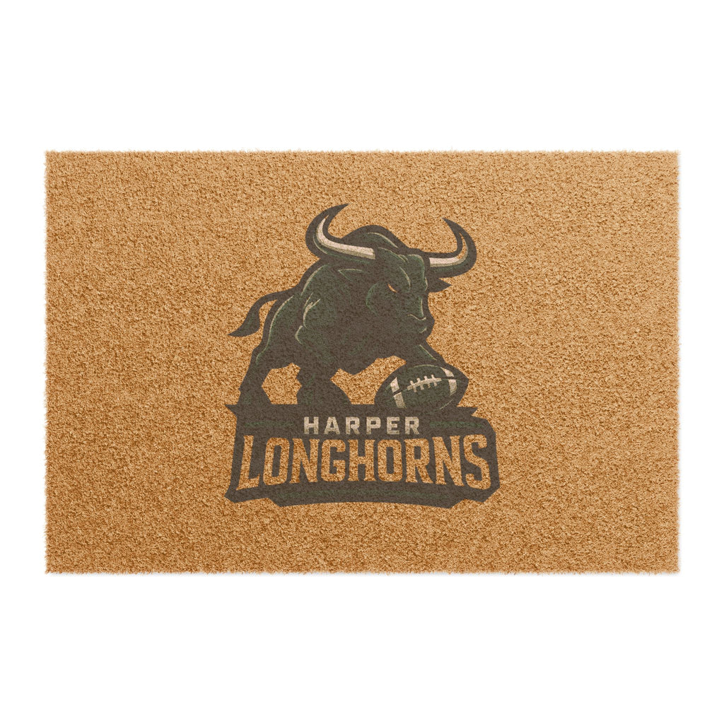 Harper Longhorns Doormat-Personalize with your name!