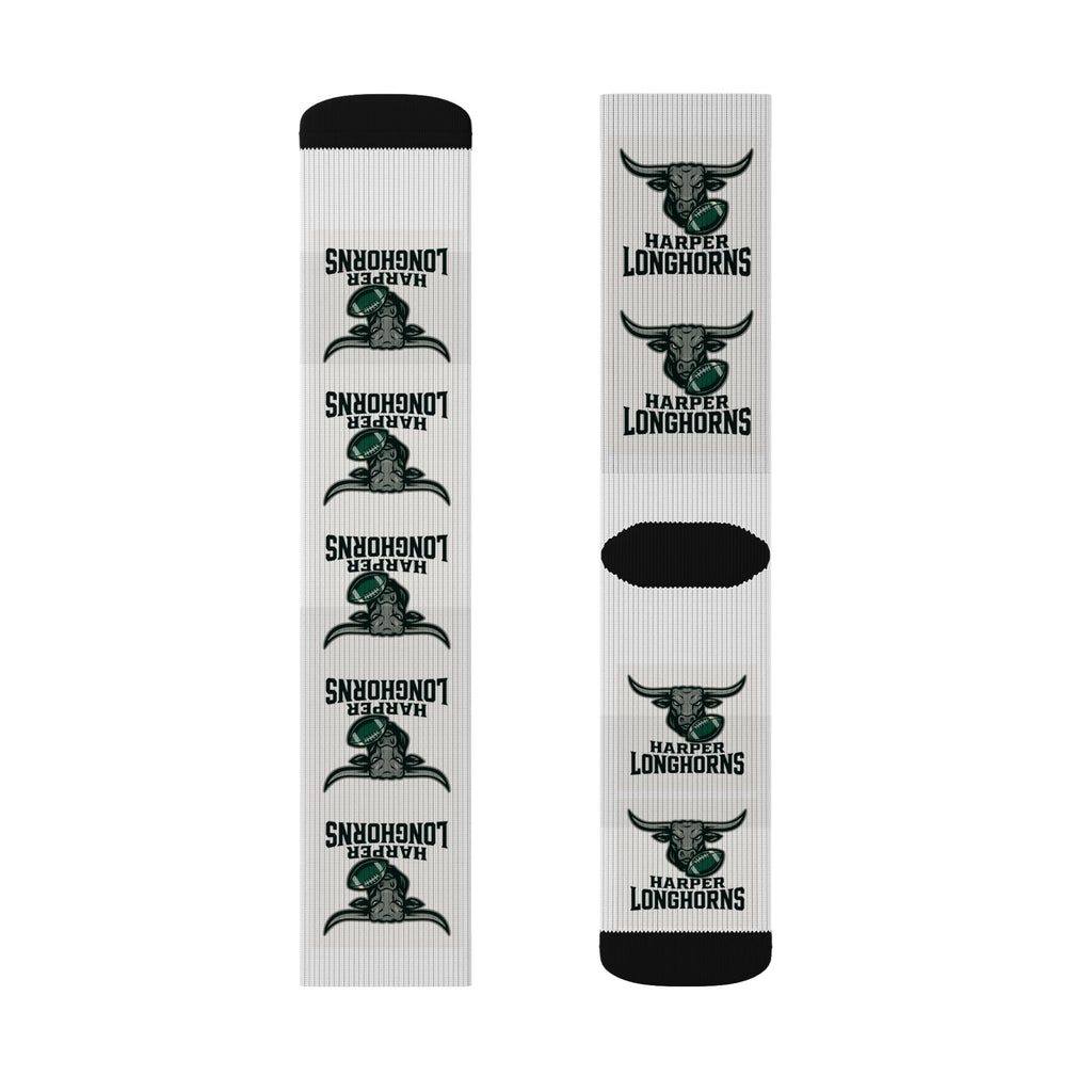 Custom Sublimation Socks for Longhorns Fans