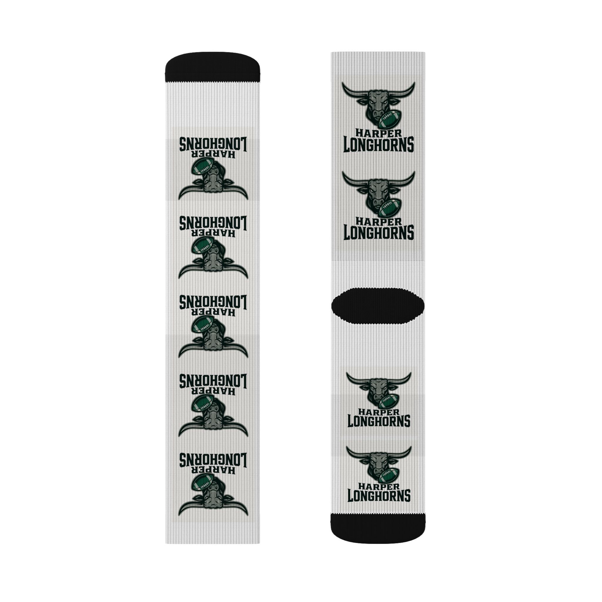 Custom Sublimation Socks for Longhorns Fans