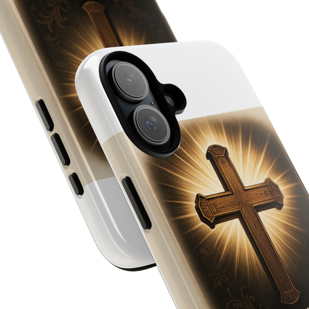 Christian Cross Phone Case — "Property of The Father, The Son & The Holy Spirit"
