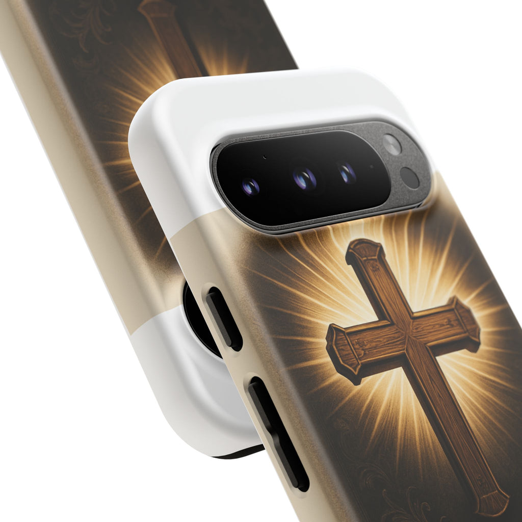 Christian Cross Phone Case — "Property of The Father, The Son & The Holy Spirit"