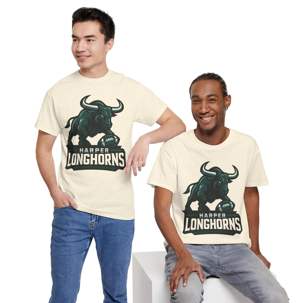 Harper Longhorns Football Tee — Bold Longhorn Graphic