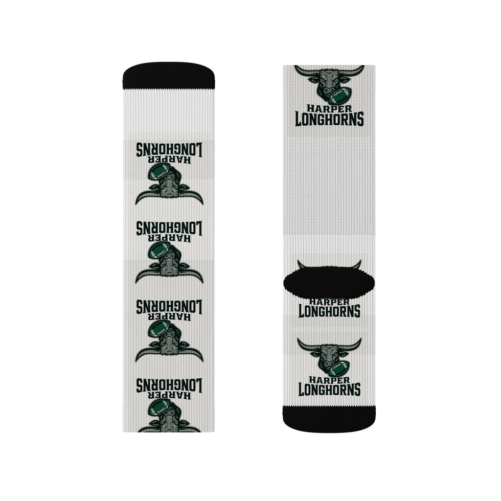 Custom Sublimation Socks for Longhorns Fans