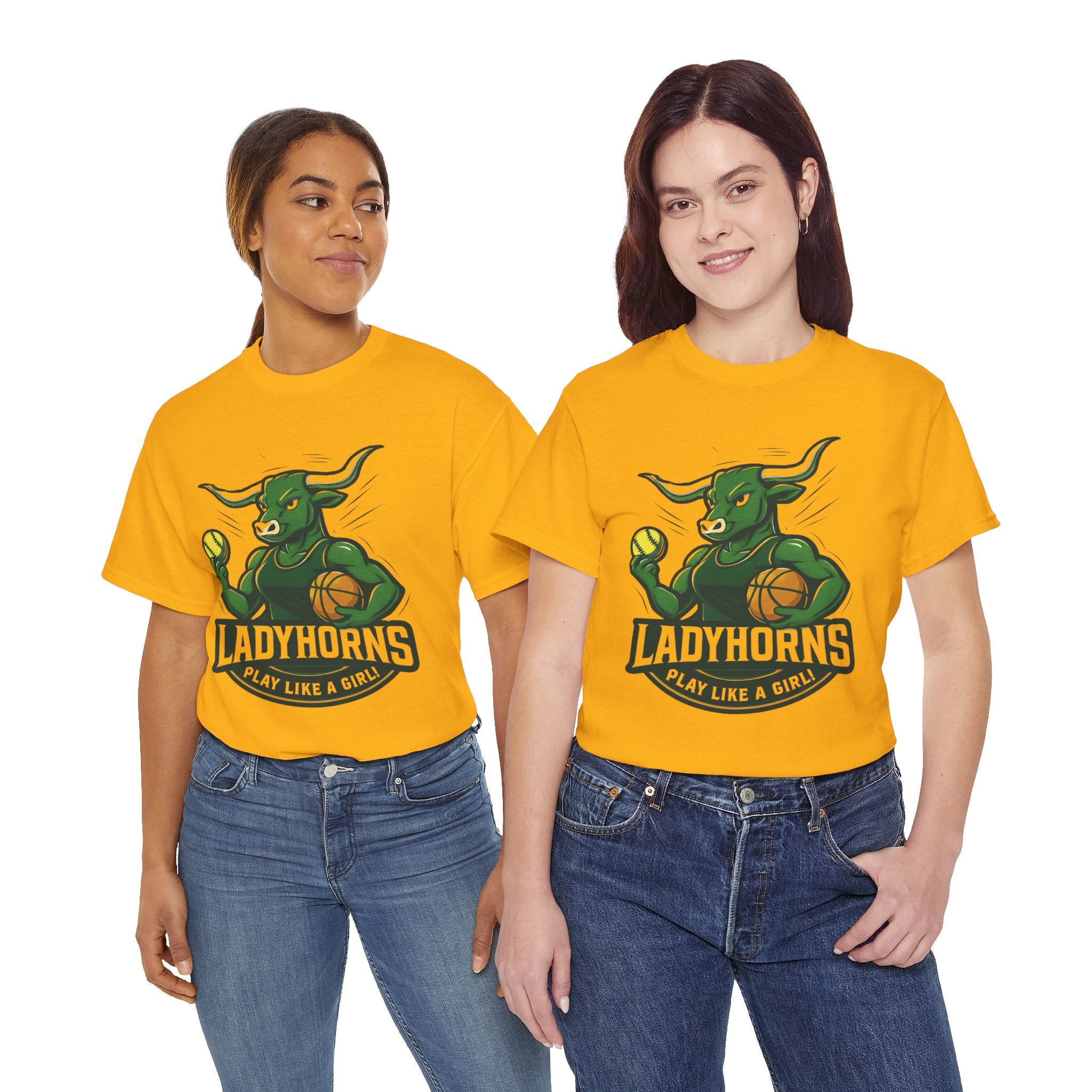 Empowering Harper Ladyhorns Tee - Play Like a Girl!