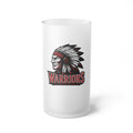 Warriors Frosted Glass Beer Mug — 16oz. Beer Stein