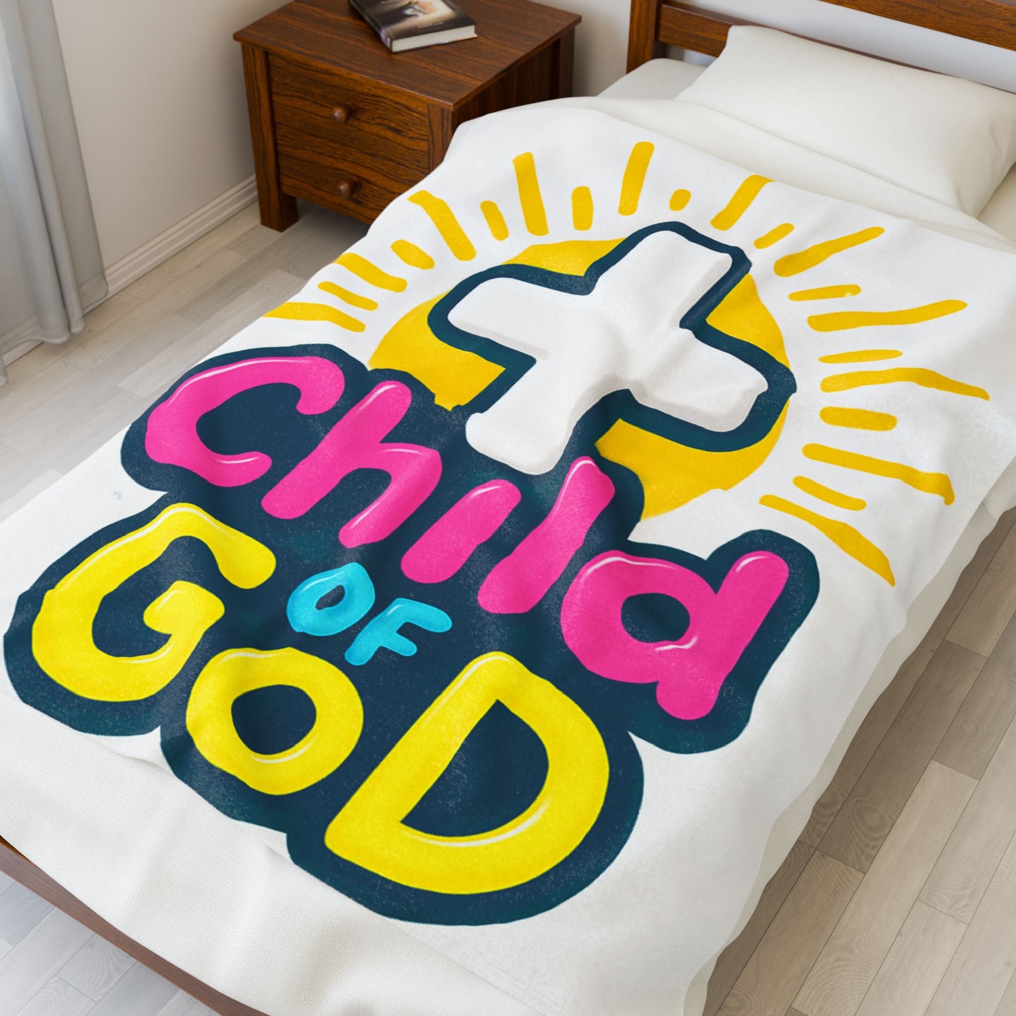 Child of God Velveteen Plush Blanket