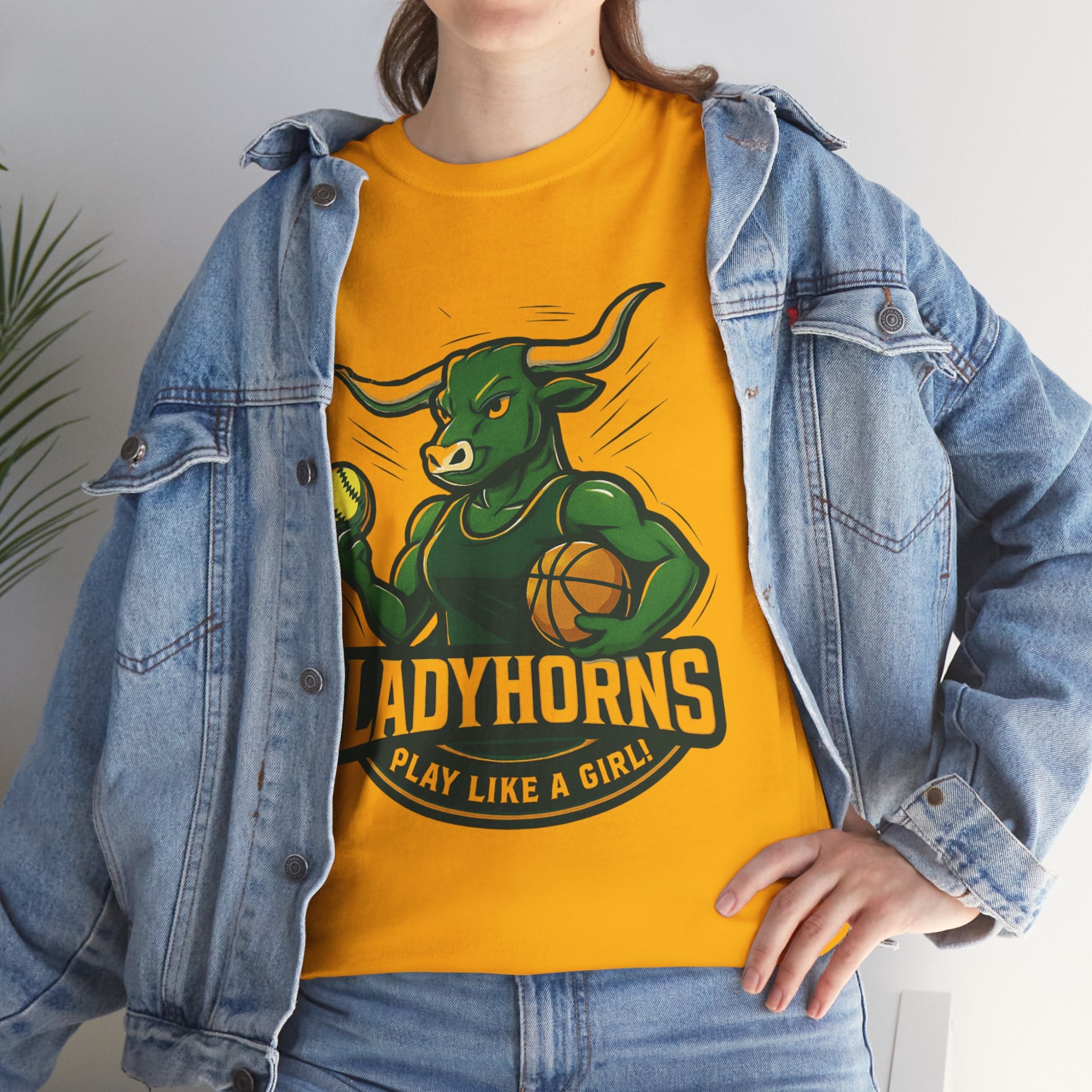 Empowering Harper Ladyhorns Tee - Play Like a Girl!