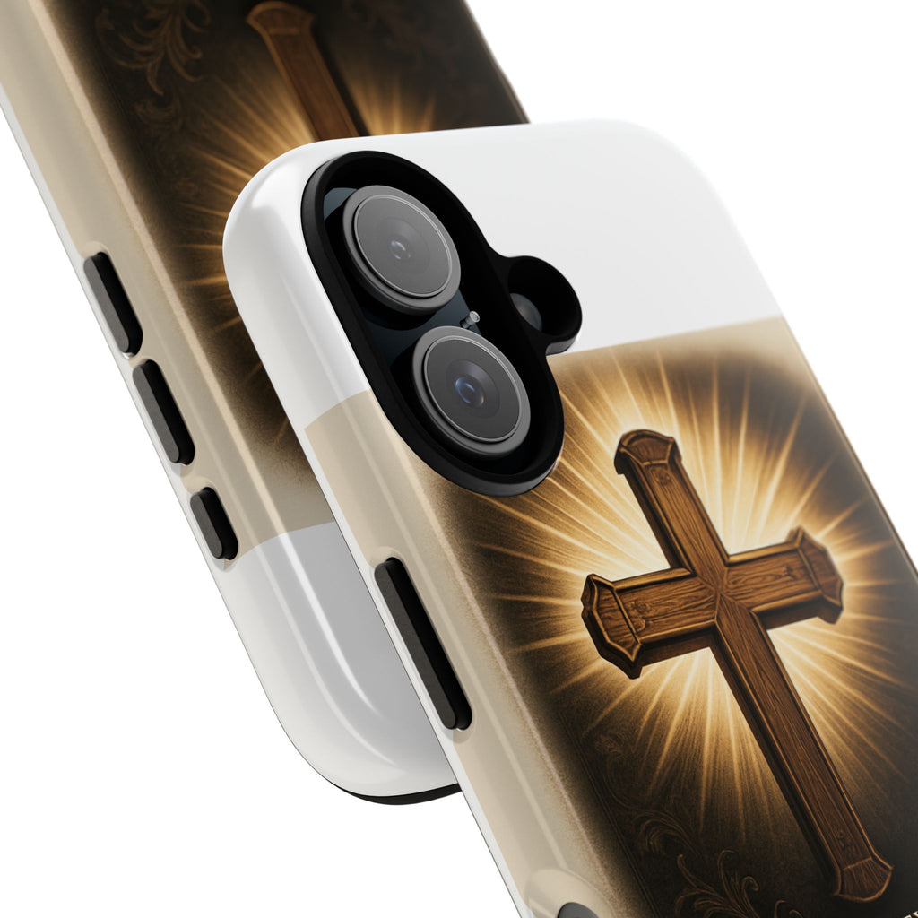 Christian Cross Phone Case — "Property of The Father, The Son & The Holy Spirit"