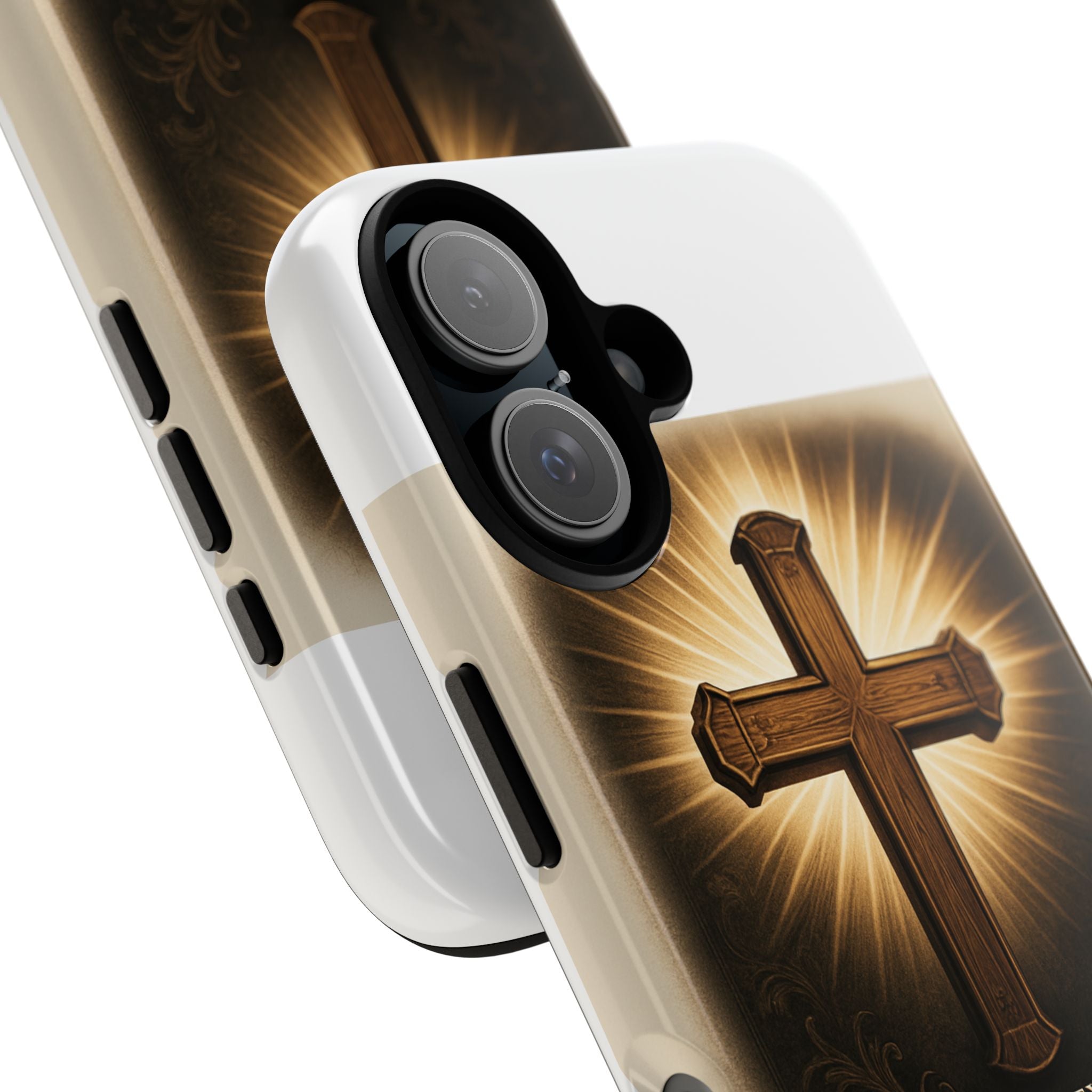 Christian Cross Phone Case — "Property of The Father, The Son & The Holy Spirit"