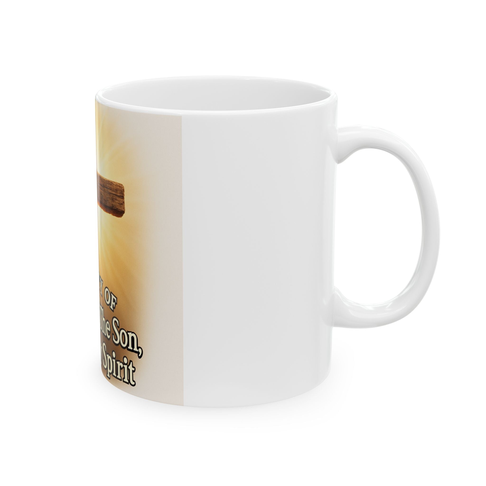 Christian Cross Mug – "Property of The Father, The Son & The Holy Spirit" Ceramic Coffee Cup (11oz/15oz)