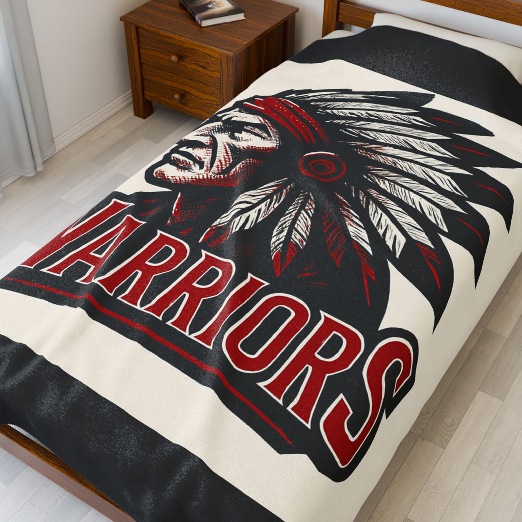 Ingram Warriors Velveteen Plush Blanket