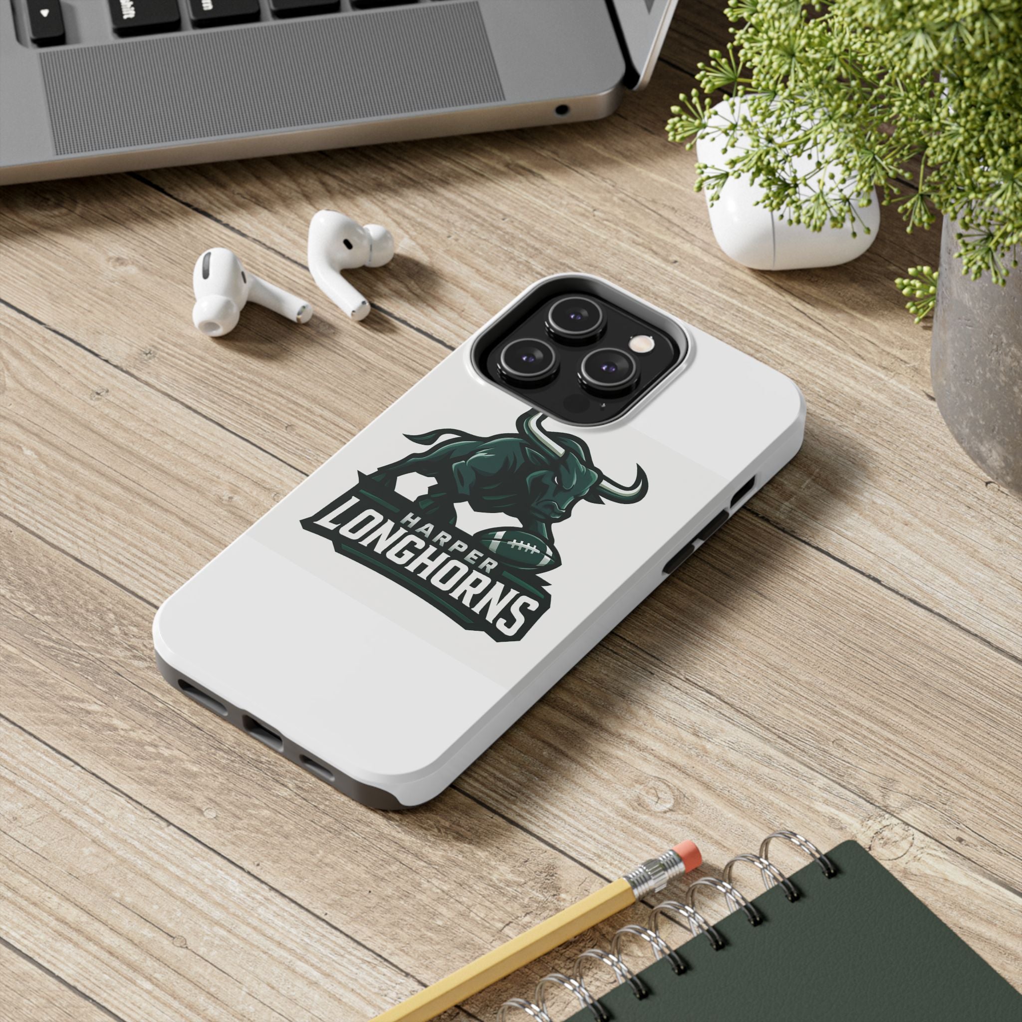 Harper Longhorns Tough Phone Case — Protective Football Team Phone Cover