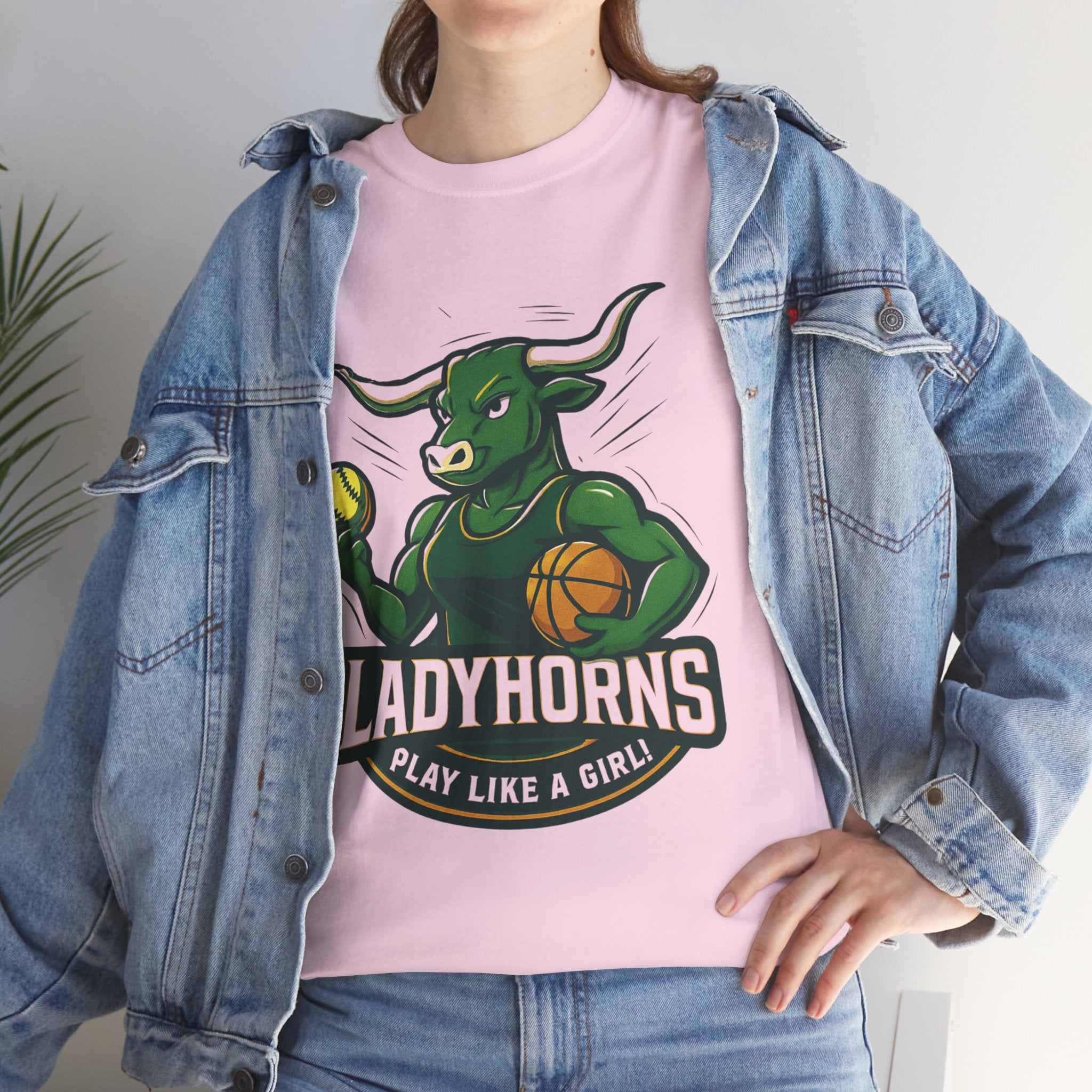 Empowering Harper Ladyhorns Tee - Play Like a Girl!