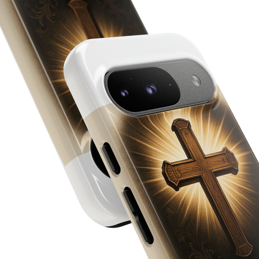 Christian Cross Phone Case — "Property of The Father, The Son & The Holy Spirit"